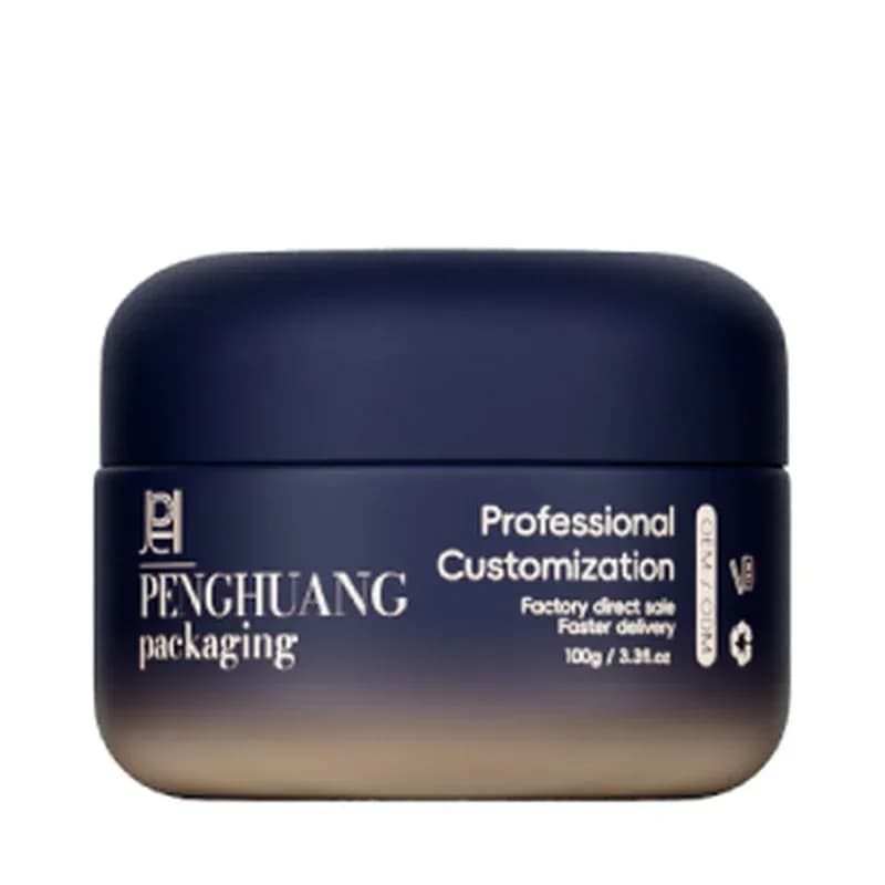 Cosmetic packaging — 100g Round-Shoulder Glass Cream Jar