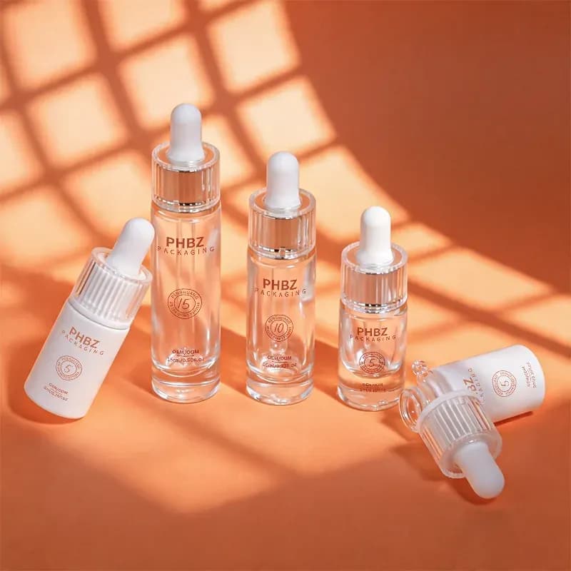 PH502 5ml luxury glass serum bottle with dropper - Penghuang