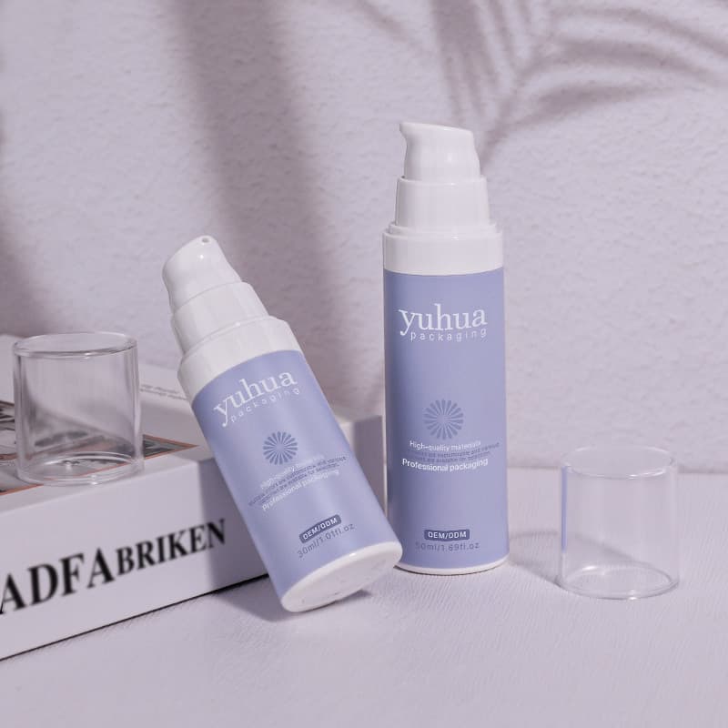 Cosmetic packaging — Custom 30ml 50ml PP Vacuum Lotion Bottle Refillable Airless Pump Skincare Packaging for Skin Care Serum Shampoo Eye Cream