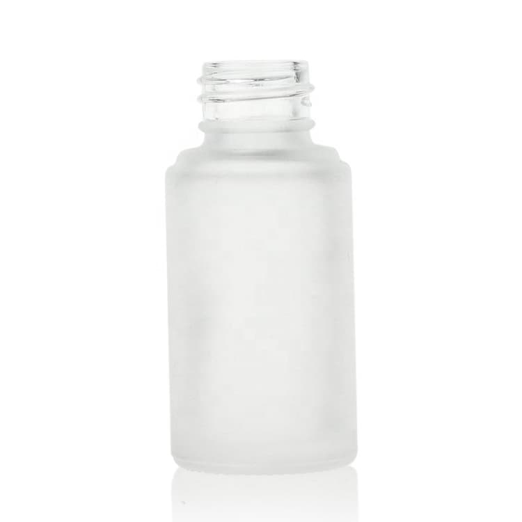 Cosmetic packaging — Competitive price 20ml frosted glass cosmetic serum bottle with dropper