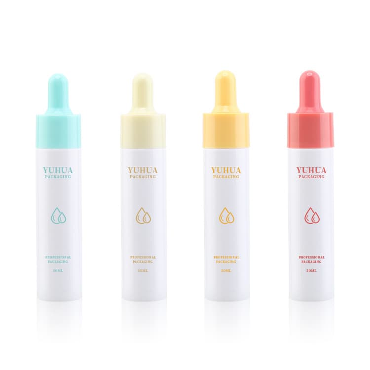 Cosmetic packaging — Body Care Empty Plastic Hair Oil Bottle PET Skincare Packaging Serum Essential Oil Plastic Bottle 30ml with Dropper Serum Bottle