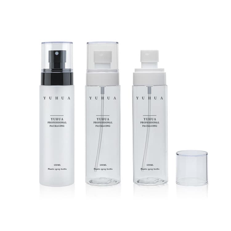 Cosmetic packaging — Frosted 150ml PET Plastic Toner Skin Care Serum Spray Bottle Fine Mist Sprayer CE Certified Empty Flat Shoulder Liquid Dispenser