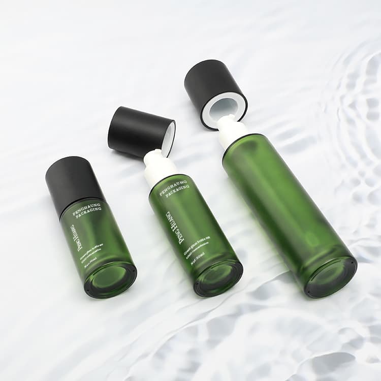 Cosmetic packaging — Wholesale Empty Storage Glass Cosmetic Bottles 50ml 100ml 120ml Pump Bottles for Serum Lotion Skincare Packaging