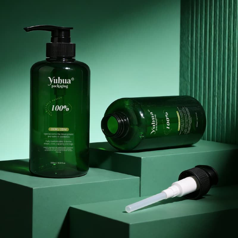 Cosmetic packaging — Luxury 500ml /Customized Color Plastic Shampoo Conditioner Bottles Pump Body Lotion Hair Care Packaging Screen Printing