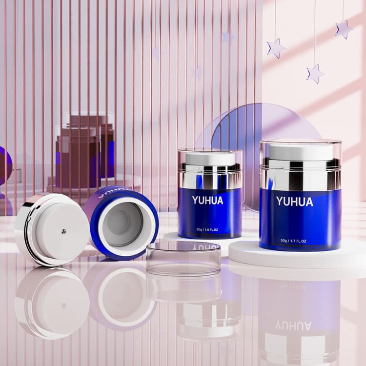 Cosmetic packaging — PCR Recycled PET Airless Bottle Cream Jar 50g Spray Lotion Bottle Plastic 30ml Airless Pump Bottle Luxury Cosmetic Containers