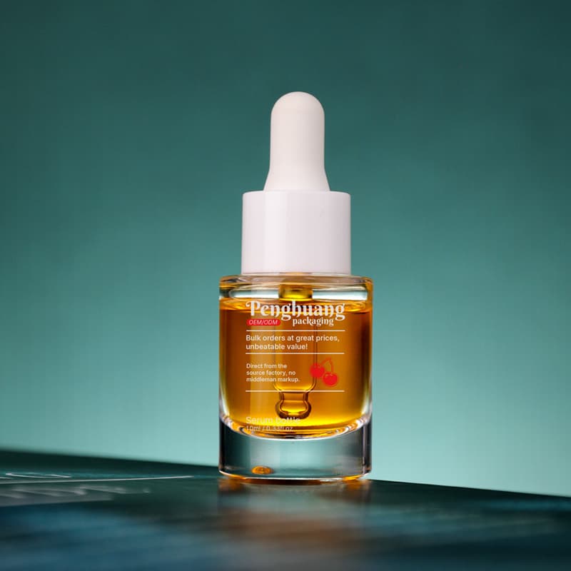 Cosmetic packaging — 10ml Transparent Matte Customizable Mini Glass Dropper Bottle for Korean Skincare Facial Serum Face Cream & Skin Care Cream