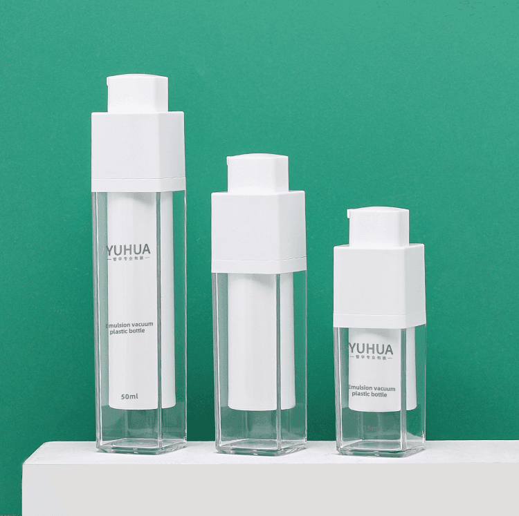 Cosmetic packaging — Hot Sale 15ml 30ml 50ml Airless Round Lotion Pump Bottle for Skincare Packaging