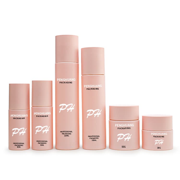 Cosmetic packaging — Luxury Cosmetic Bottle Glass Sunscreen Cream for Face Care Moisture Whitening Glass Lotion Bottle and Jar Skincare Packaging