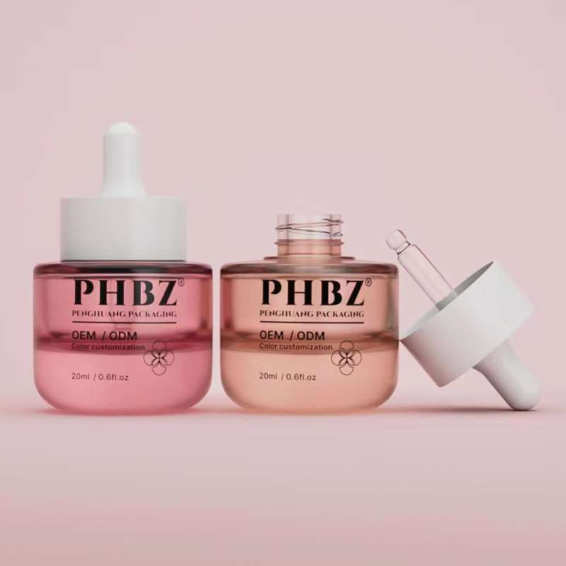 Cosmetic packaging — Luxury 20ml Thick Glass Pipette Bottle Frosted Empty Cylinder Essential Oil Bottles with Dropper Serum Storage Glass Bottle