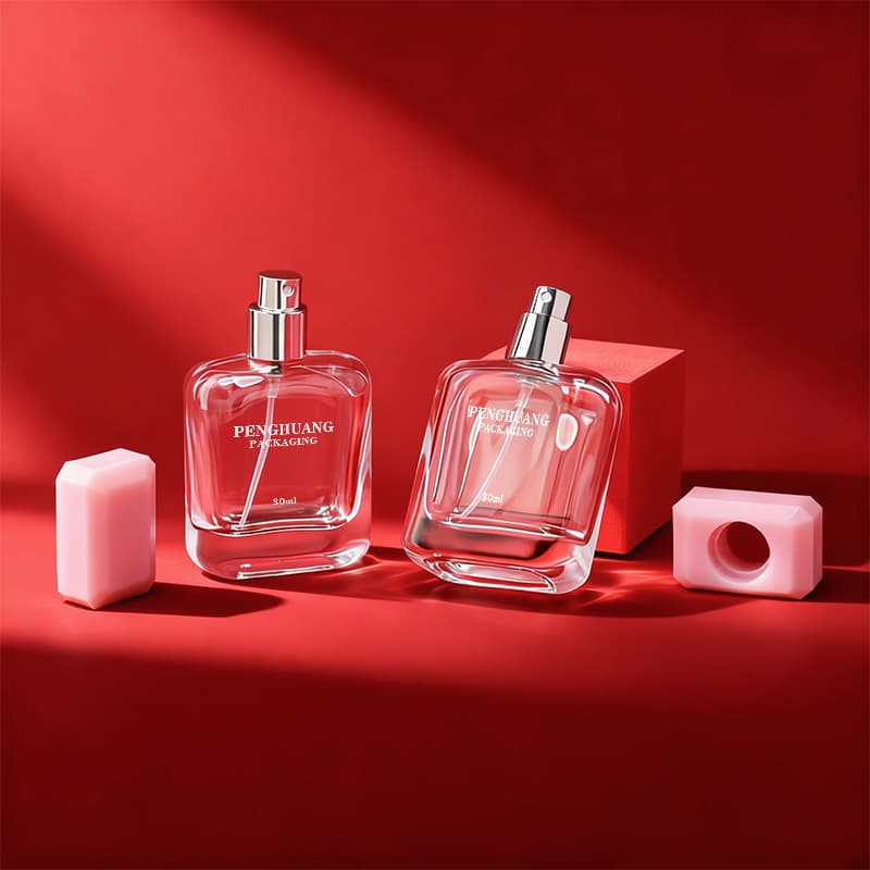 Cosmetic packaging — 30ml Rectangular Matte Frosted Glass Perfume Spray Bottle Geometric Slanted Overcap OEM Custom Fragrance Atomizer Empty Cosmetic