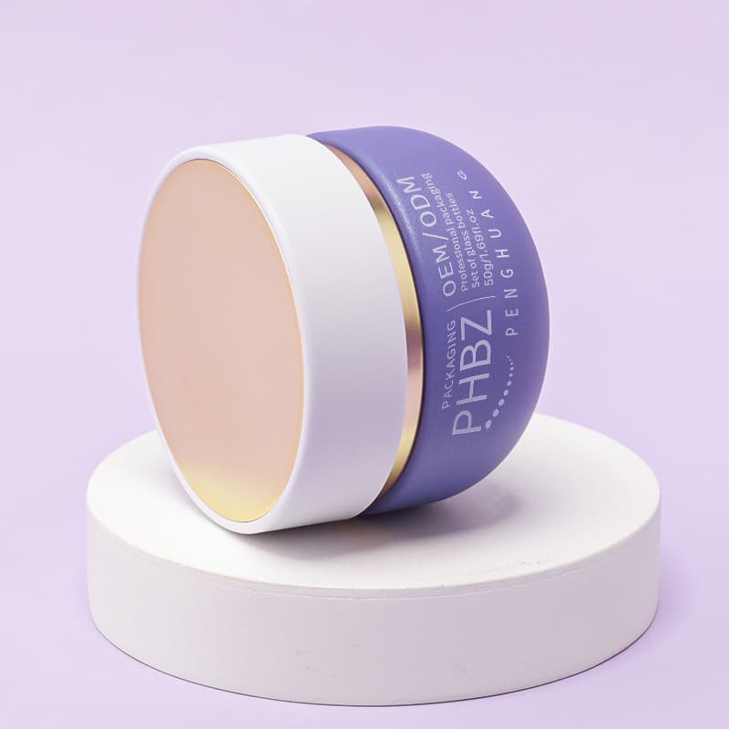 Cosmetic packaging — Glass Moisturizer Cream Jar 30g 50g 100g Cosmetic Packaging Container with Wide Mouth Lid Silk Screen Printing Private Label OEM