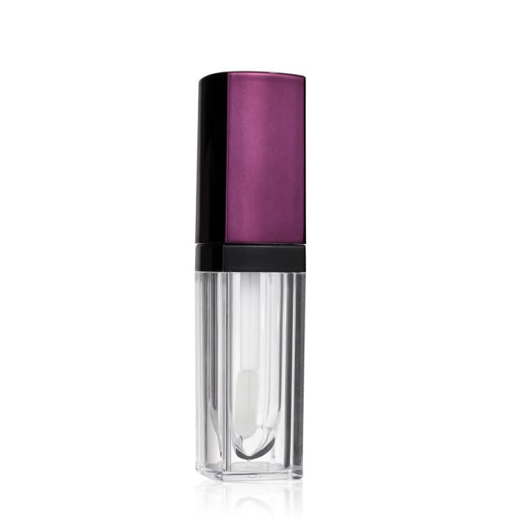Cosmetic packaging — Luxury Lipgloss Tube Skincare Packaging Cosmetic Container Lip Gloss Tube with Wands Empty Clear Plastic Square Round Penghuang