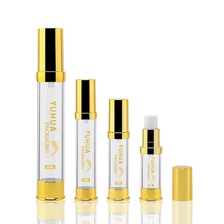 Cosmetic packaging — Wholesale 5Ml 10Ml 15Ml 30Ml Airless Lotion Vacuum Pet Pump Bottle 30Ml Airless Pump Bottles for Skincare Packaging