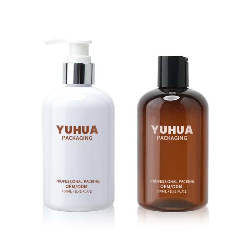 Cosmetic packaging — Empty Container Customizable Color PET Pump Lotion Shampoo Body Cream Bottles 250ml 500ml