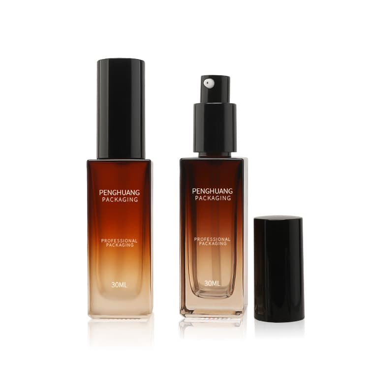 Cosmetic packaging — Wholesale Customized Skincare Packaging 30ml Amber Cosmetic Packaging Toner Dropper Spray Bottle for Facial Care Moisture