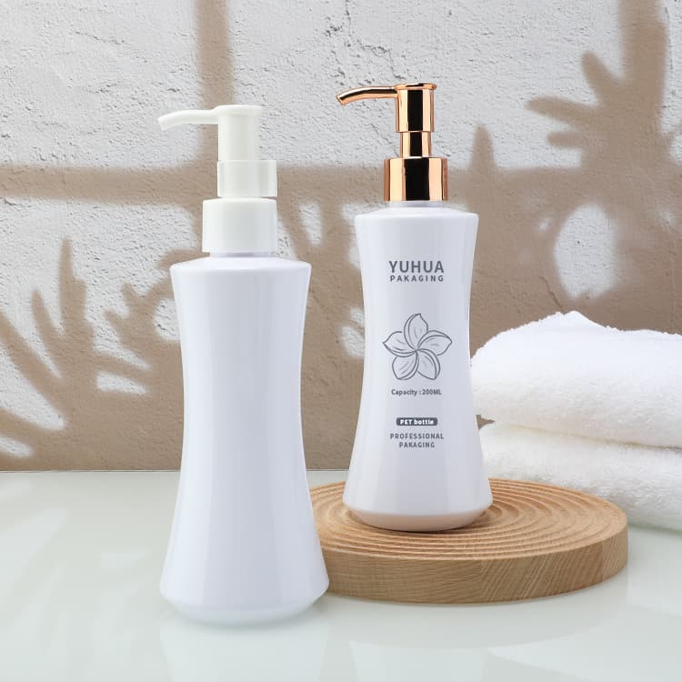 Cosmetic packaging — Custom Plastic Lotion Pump Bottle 200ml  Face Care Locked Lotion Toner Cosmetic Packaging Luxury Skincare Packaging PET Bottle