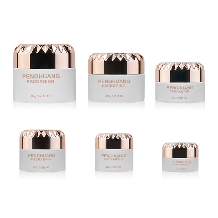 Cosmetic packaging — Elegant and Stylish Cosmetic Packaging Jar Goden Shiny Electroplated Jar Lid Fancy Skincare Packaging Cosmetic Glass Cream Jar