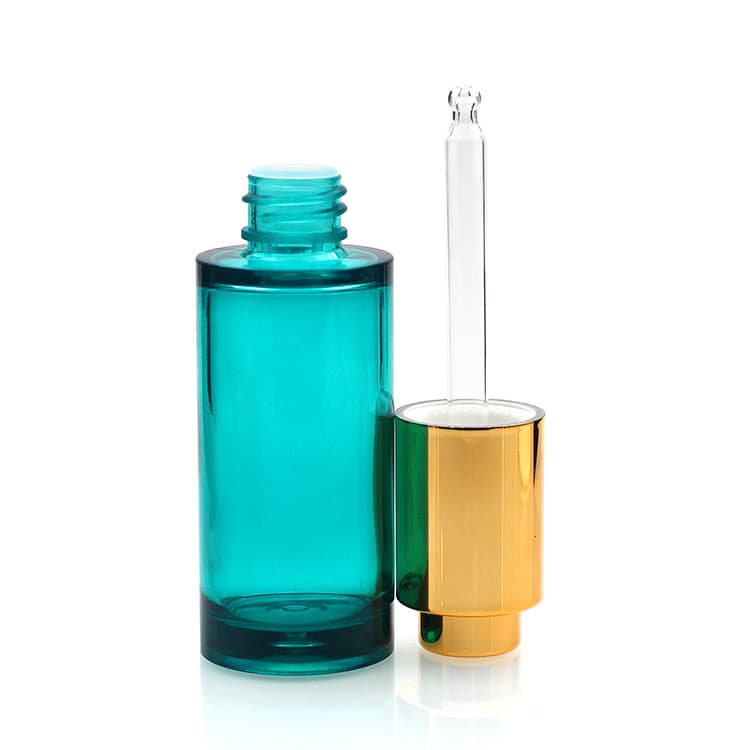 Cosmetic packaging — Empty clear glass serum dropper bottles Cosmetics Containers 18ml Glass Buttole Face Serum Bottles with Dropper