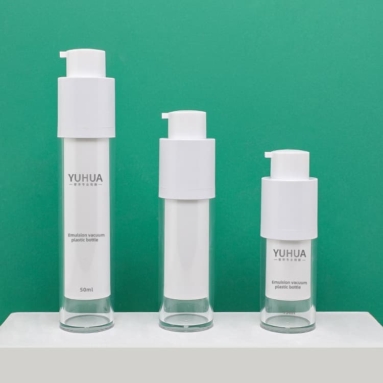 Cosmetic packaging — Cylinder Twist Pump Airless Bottle Empty Double Wall Lotion Vacuum Container Plastic Cosmetic Dispenser Liquid Serum Face Cream