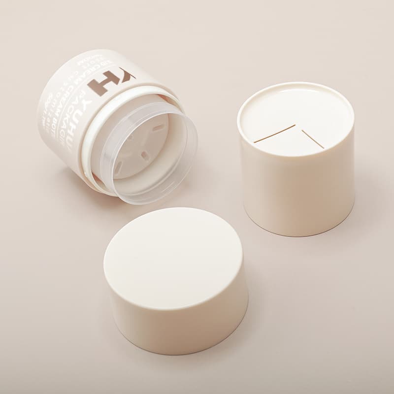 Cosmetic packaging — Wholesale Rotary Cream Jar with Screw Lid 50g/50ml Empty Cosmetic PP Container Pink White Blue Lotion Packaging Pot Plastic Jars