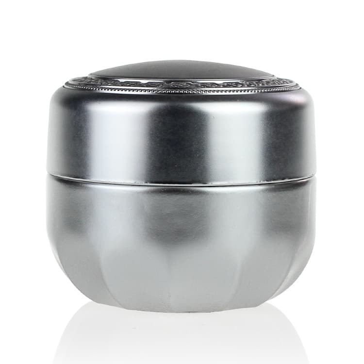 Cosmetic packaging — Glass jar  30g  50g Custom Color Bright silver Face Cream Jars Container Cosmetic Packaging Set
