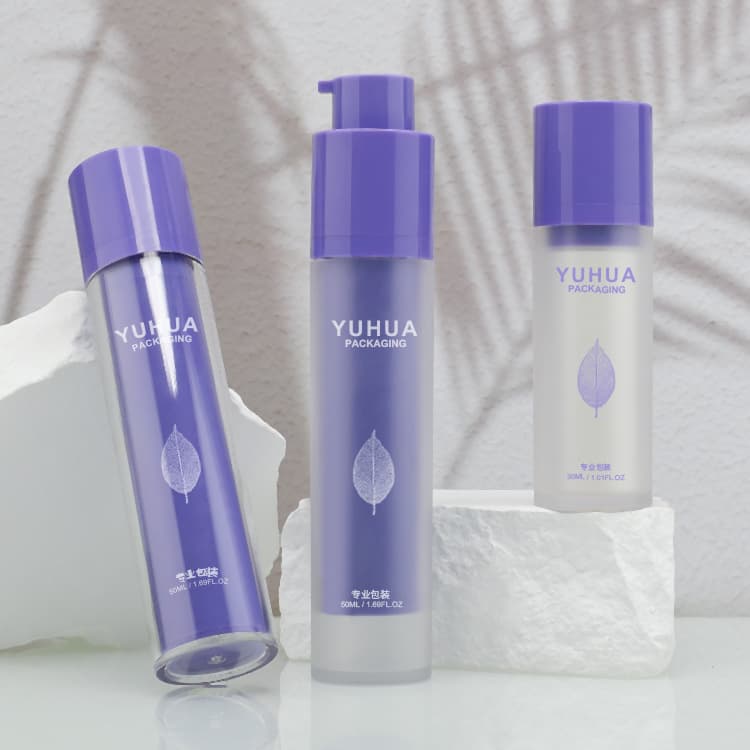Cosmetic packaging — Frosted 15ml 30ml 50ml Factory Price Airless Lotion Luxury Transparent Serum Matte PP Airless Pump Bottle