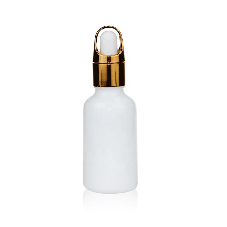 Cosmetic packaging — High Quality Porcelain Dropper Bottle 30ml Glass Eye Dropper Bottle 1oz White Essential Oil Bottle Glass Product Personal Care
