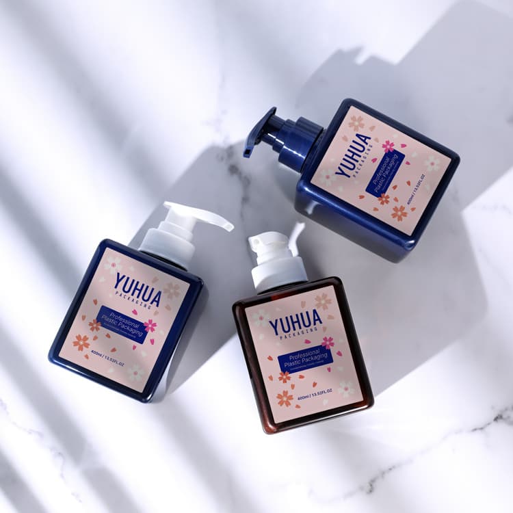 Cosmetic packaging — Luxury Skincare Packaging Cosmetic Bottle Hair Care Press Pump Sprayer PET PCR Plastic Bottle with Pump Plastic Shampoo Bottle
