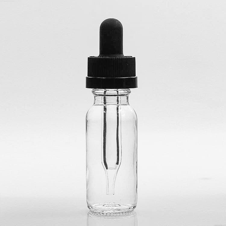 Cosmetic packaging — Essential Oil Glass Dropper Bottle 15ml 30ml 60ml 120ml Clear Boston Round Glass Bottle Boston Round Glass Dropper Bottle