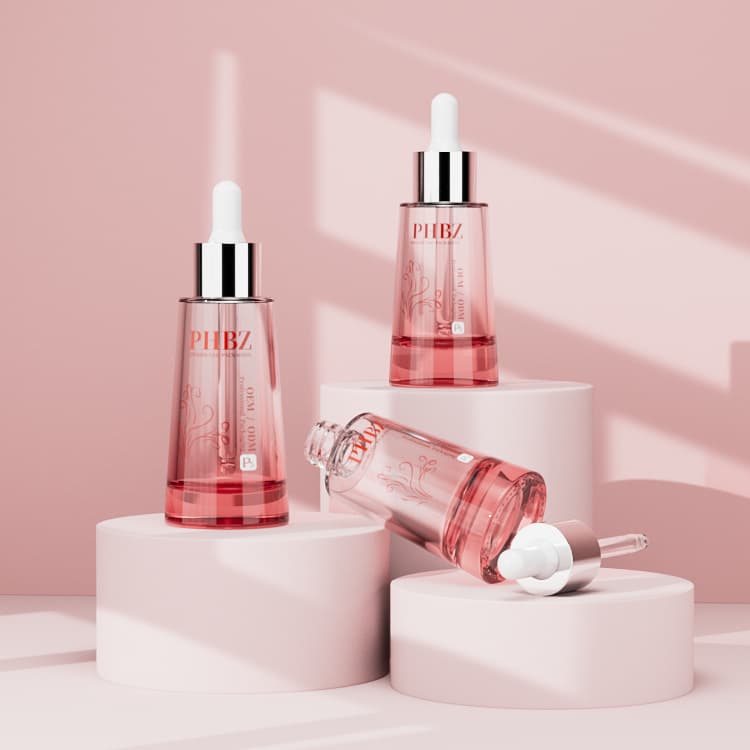 Cosmetic packaging — Luxury Cosmetic Containers Skincare Packaging 30ml 50ml Empty Serum Oil Dropper Bottle with Dropper Cap