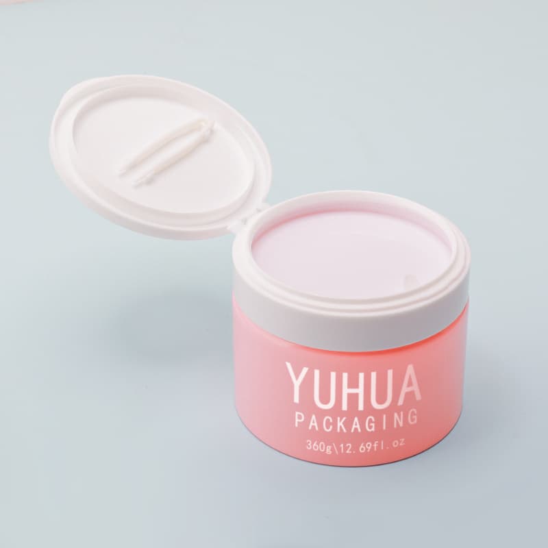 Cosmetic packaging — Wholesale Skincare Facial Makeup Cleansing Toner Cotton Wool Pad Cosmetic Jar with Flip Cap Toner Pad Container with Tweezer