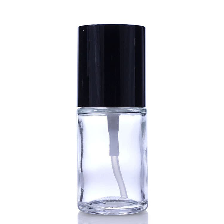 Cosmetic packaging — Empty Clear Black Pump Bottle makeup containers Liquid Foundation Packaging Glass Bottle Cosmetic