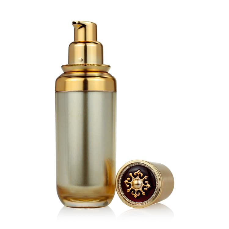 Cosmetic packaging — Glass Lotion Bottle 40ml/110ml/130ml Custom Color with color changing Cosmetic Packaging Bottles Set Container Manufacturers