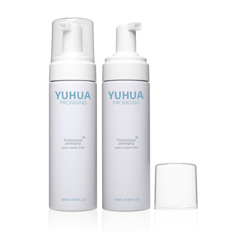 Cosmetic packaging — Wholesale 80ml 100ml 120ml 150ml 180ml 200ml Pump Liquid Soap Foam Pump Face Cleanser Cosmetic Pump Bottle