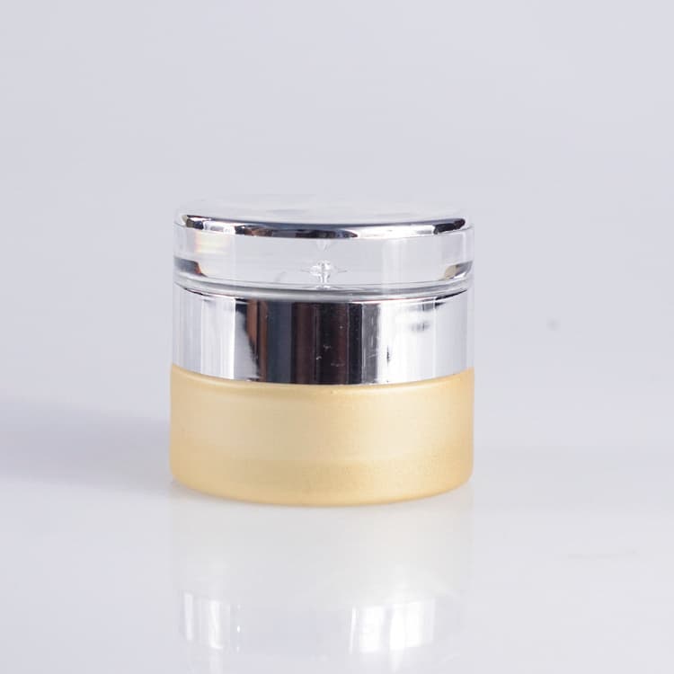 Cosmetic packaging — Frosted Spray Paint Face Cream Jar Container Cosmetic Packaging Set eye Skin Care for Glass Jar 30g 50g Glass Bottle