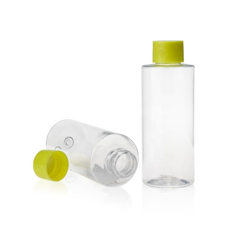 Cosmetic packaging — Factory wholesale 80ml Empty Amber Plastic PET  Dip Pump Bottle