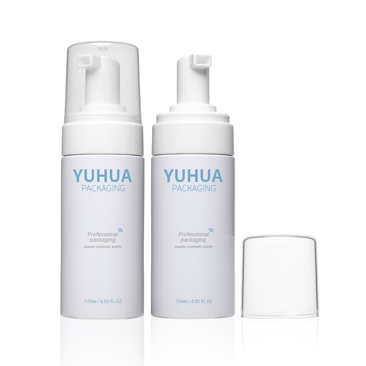 Cosmetic packaging — Factory Wholesale Foam Pump Bottle 100ml 120ml 150ml Empty Foaming Soap Dispenser Container Packaging for Facial Cleanser