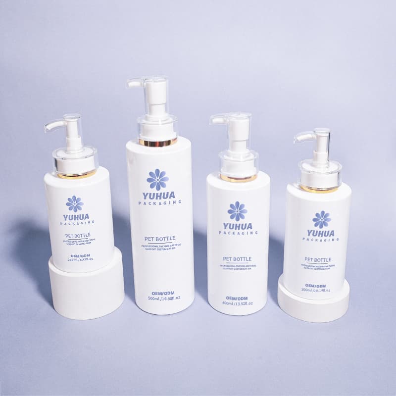 Cosmetic packaging — Customized Color 250/300/400/500ml PET Plastic Shower Gel Shampoo Bottle with Screen Printing for Body Lotion & Conditioner Pump