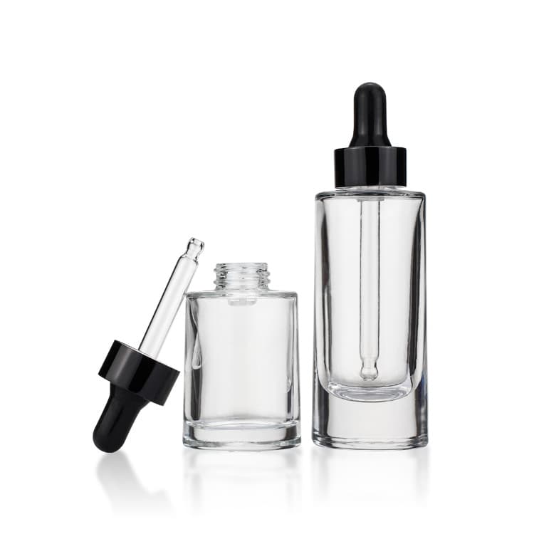 Cosmetic packaging — OEM & ODM  glass serum dropper bottle 18/400 with colorful printing or paint