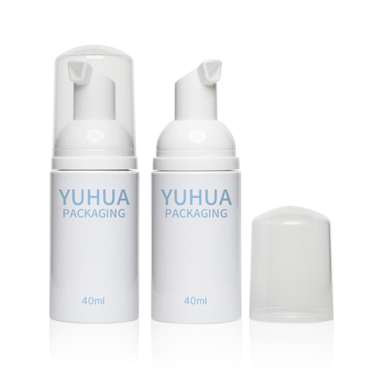 Cosmetic packaging — Fancy 40ml Skin Care Packaging Hand Soap Bottle PCR Cosmetic Plastic Foam Pump Bottle for Facial Cleansing