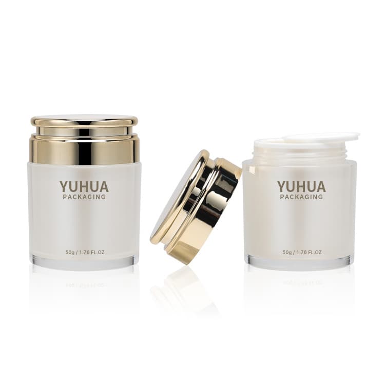 Cosmetic packaging — Customized recycled empty 35g 50g luxury cosmetic containers acrylic cosmetic skin care lotion body face eye cream jars