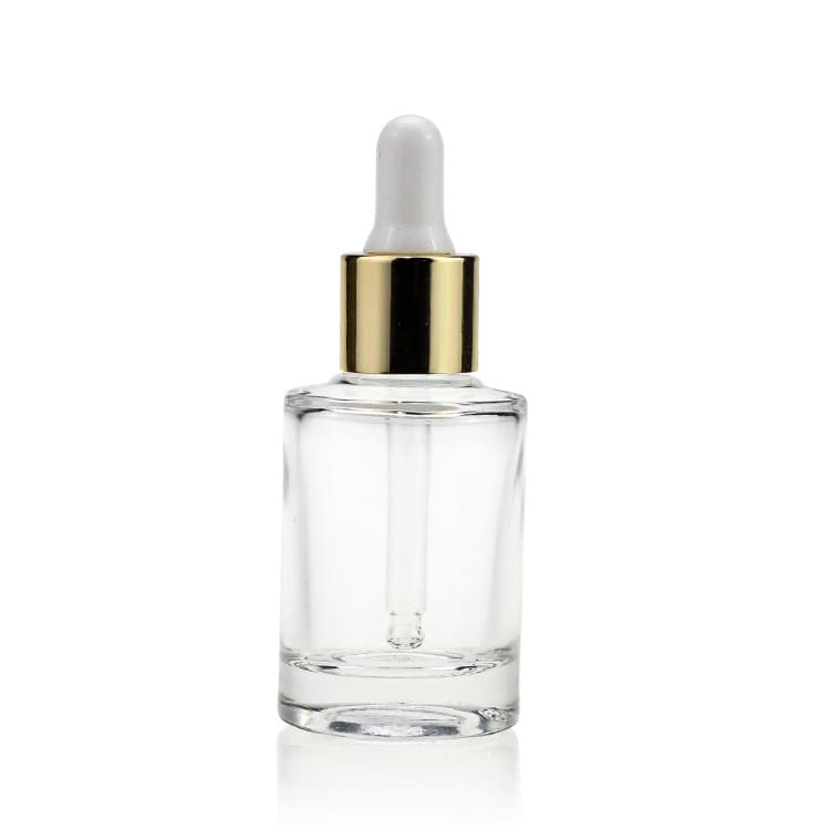 Cosmetic packaging — Luxury Cosmetic Packaging Empty Clear Glass Dropper Bottle with Pipette 60ml glass bottle with dropper pipette