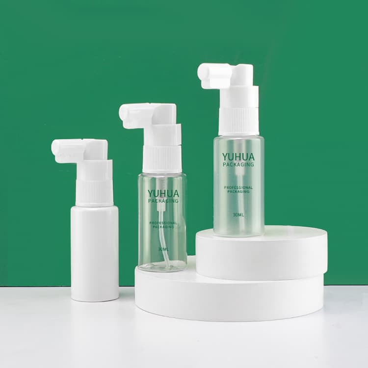 Cosmetic packaging — Oral Nasal Throat Mist Spray Plastic Bottle Empty Liquid Spray Bottle Customized Long Nozzle PET Bottle Spray
