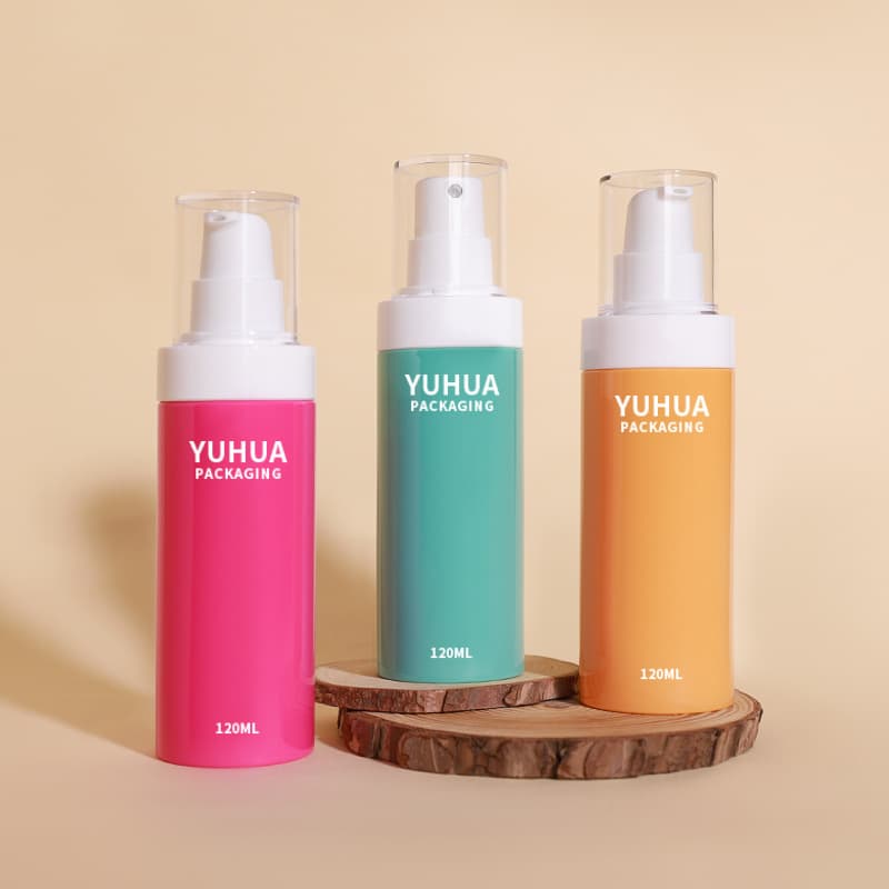 Cosmetic packaging — Macaron 120ml Empty PET Plastic Cosmetic Spray Bottle Pump Sprayer Customized Logo Screen Printing for Body Toner Face Lotion