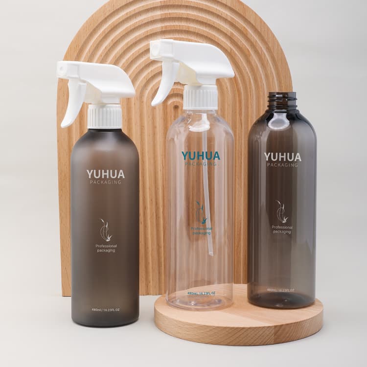 Cosmetic packaging — 500ML 28-410 PET Lotion Pump Sprayer Bottles 250ml clear Plastic Bottle Manufacturers Plastic Empty Bottle Disc Top Screw Cap