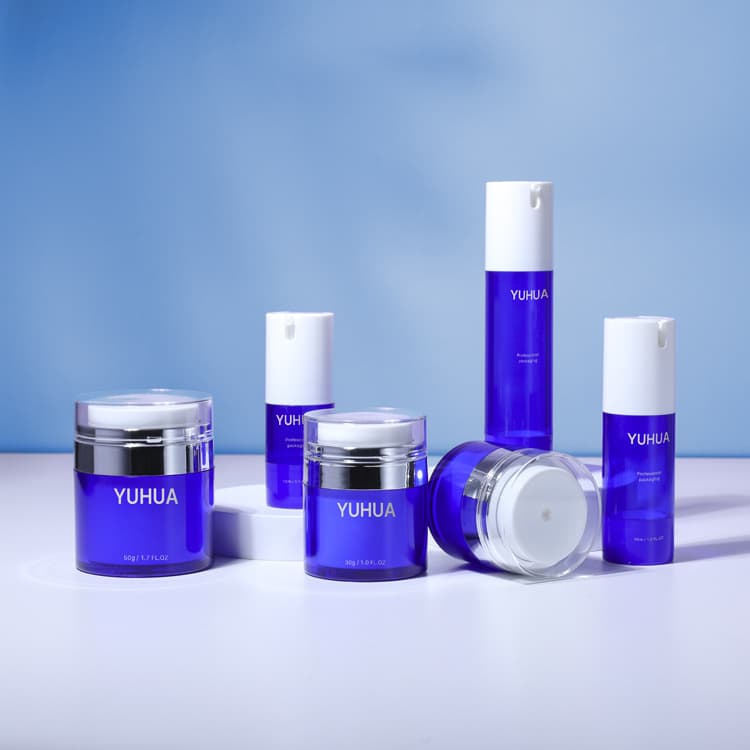 Cosmetic packaging — 15ml 30ml 50ml Spray Lotion Bottle Plastic Airless Pump Bottle Vaccuum air Pump Bottle and Jar