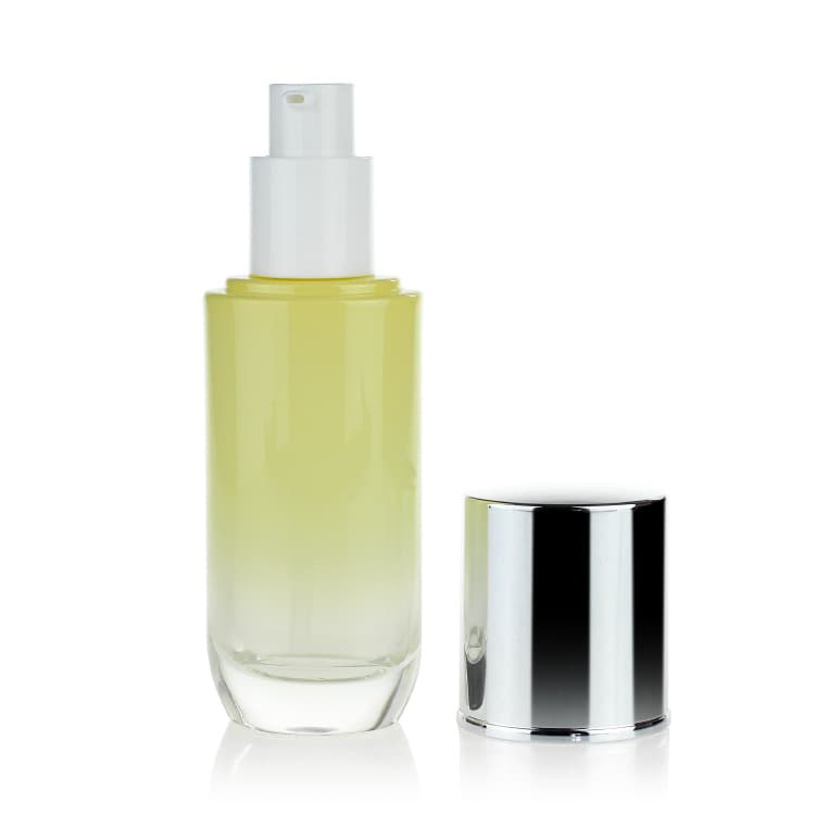 Cosmetic packaging — Glass Lotion Bottle 40ml/100ml/120ml Custom Color with color changing Cosmetic Packaging Bottles Set Container Manufacturers