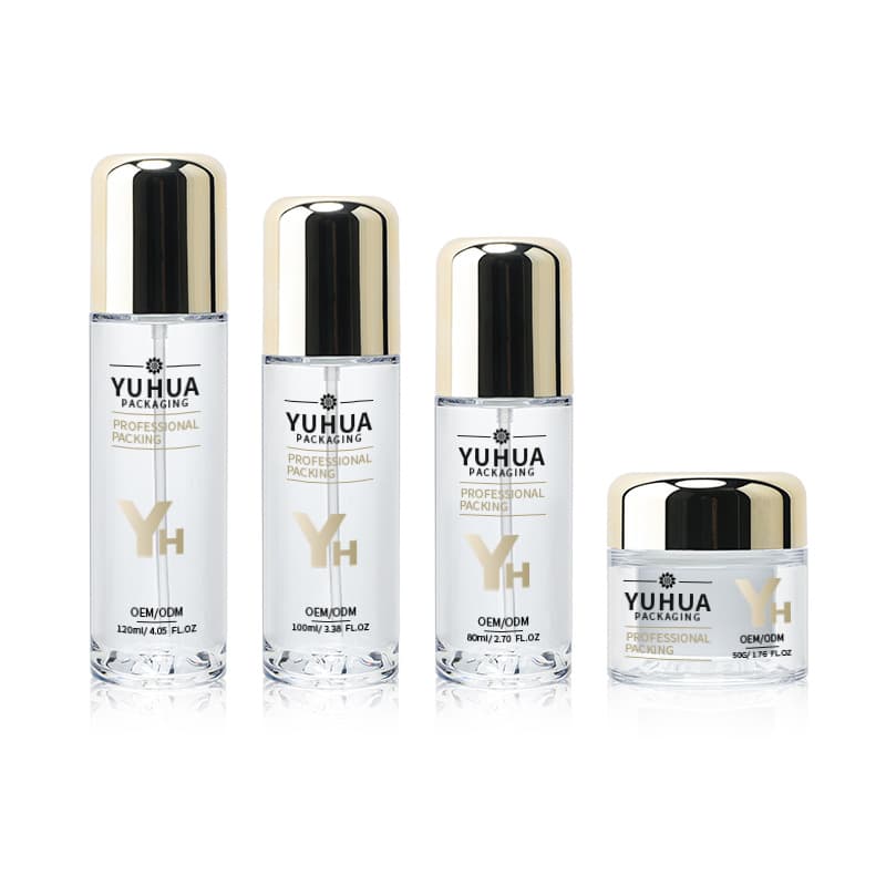 Cosmetic packaging — Luxury Custom PETG 80ml 100ml 120ml Cosmetics Containers Lotion Pump Body Skincare Screen Printing Shampoo for Skin Care Serum