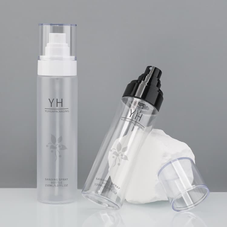 Cosmetic packaging — Clear Mist Spray Bottle Custom Color Cosmetic Plastic Bottle 120ml 150ml Perfume Makeup Toner Sprayer Bottle