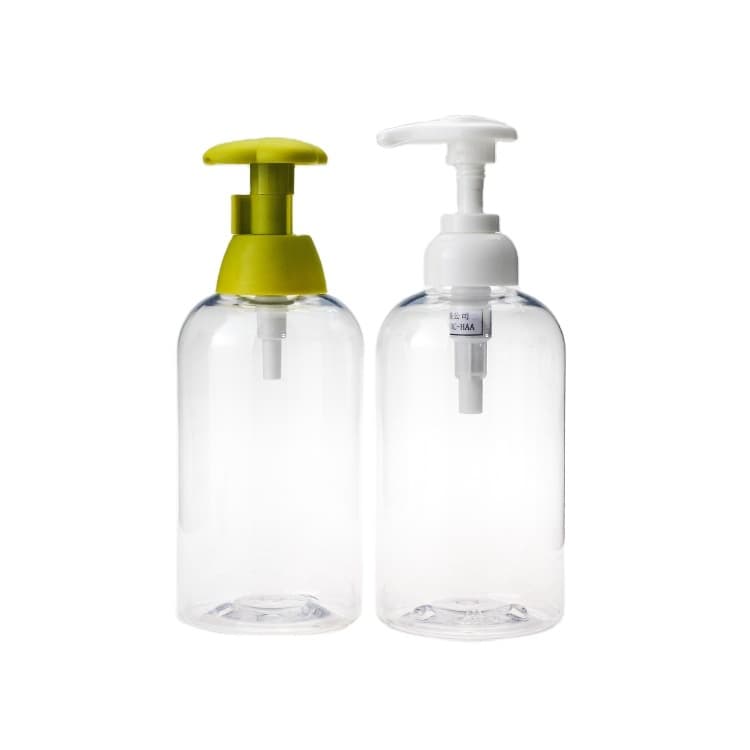 Cosmetic packaging — 350ml Recycling Empty Plastic PET Bottle Packaging Lotion Pump Shampoo Bottle hotel shampoo bottles